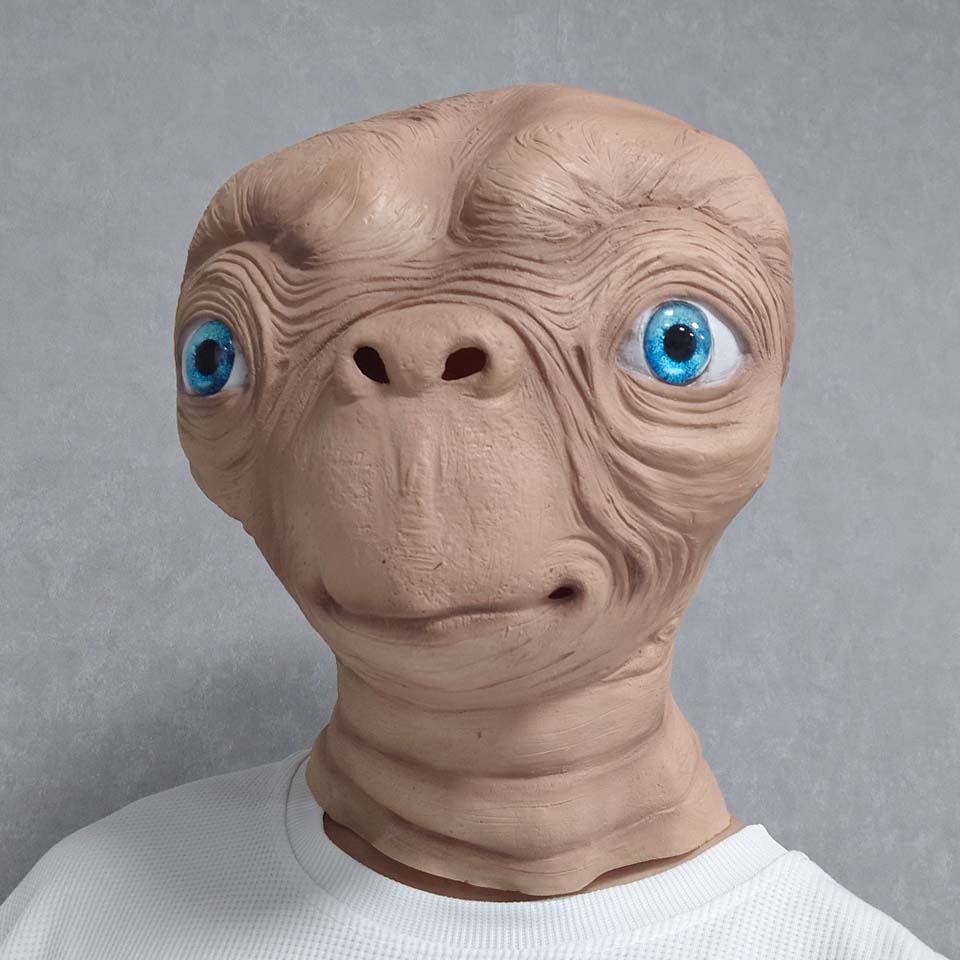 Latex Alien Mask Realistic - Realistyczna lateksowa maska obcego ET na