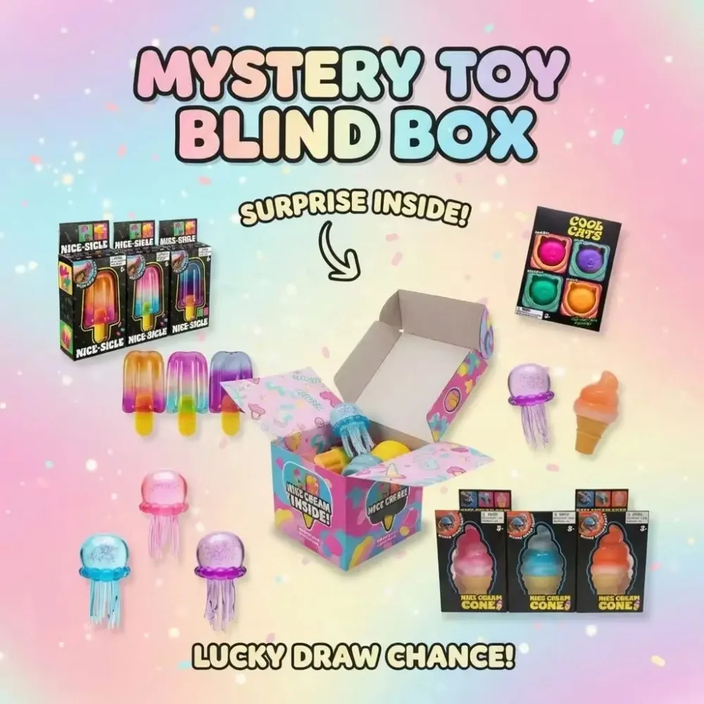 Novelty Gifts - Squishy Mystery Box, zestaw zabawek antystresowych