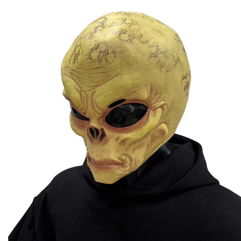 Latex Alien Mask Realistic - Realistyczna maska czaszki UFO z motywem