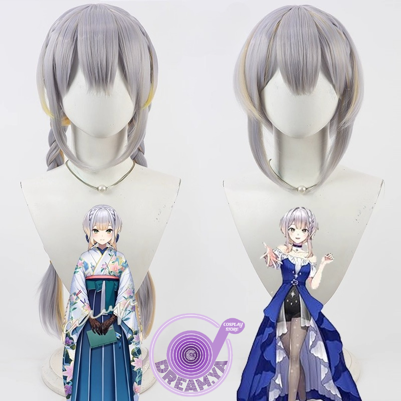 Anime Cosplay Wig Heat Resistant - Peruka Cosplay Shioriha Ruri Vtuber Szara