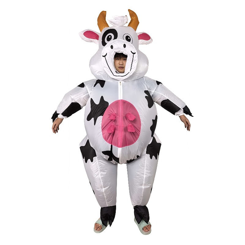Costumes - Zabawny kostium krowy na Halloween, nadmuchiwany