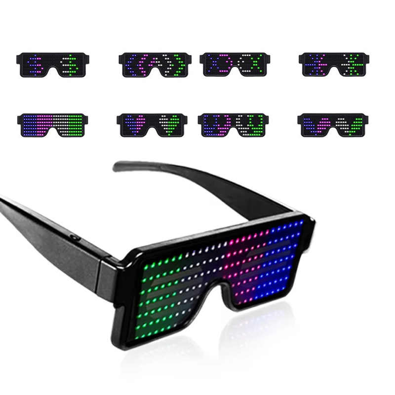 Glow In The Dark Party Glasses - Okulary LED Świecące Dynamiczne Okulary Imprezowe