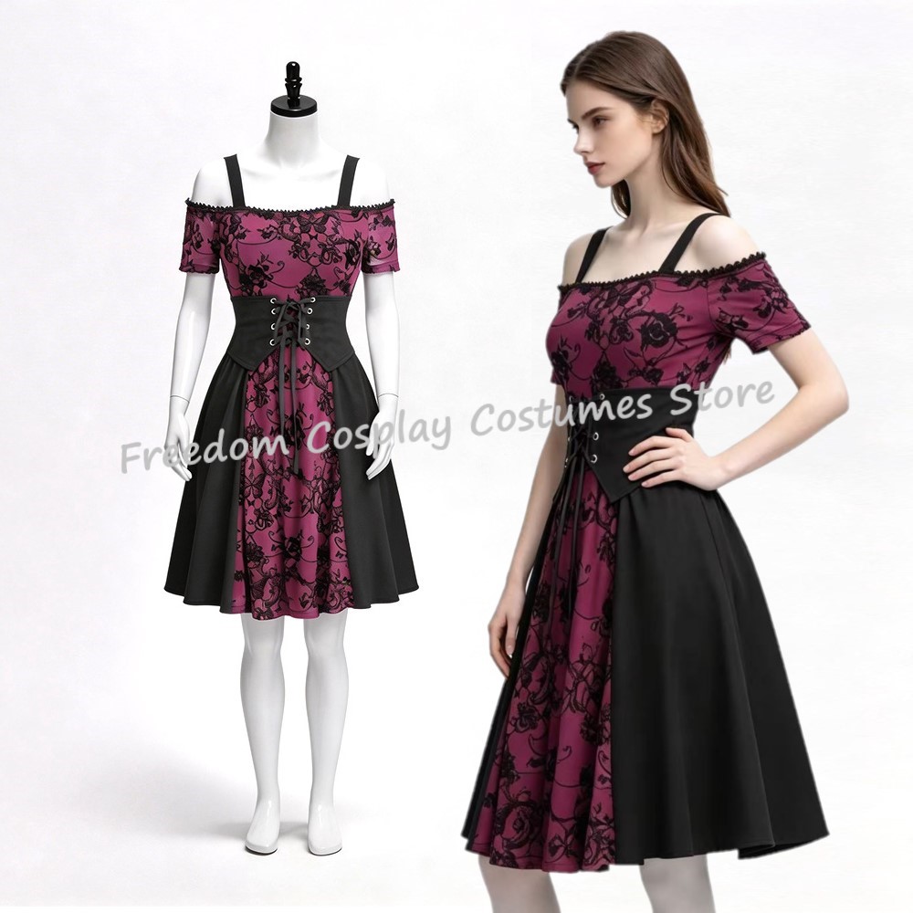 Medieval Renaissance Dress Women - Sukienka damska 2026 w stylu średniowiecznym,