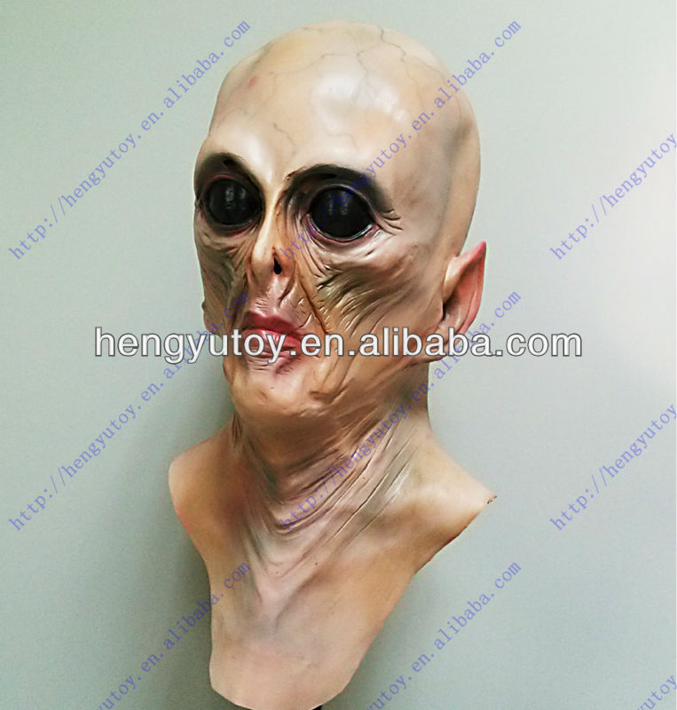 Latex Alien Mask Realistic - Deluxe Alien Mask Realistyczna lateksowa maska