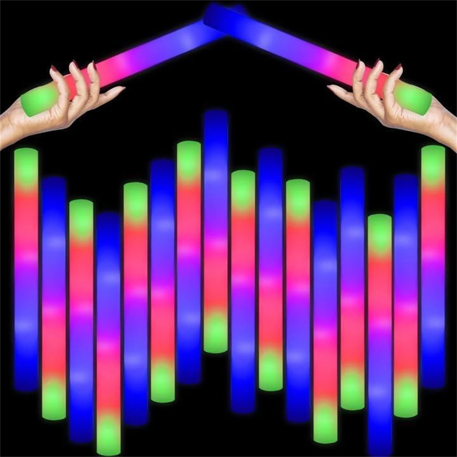 50 szt. Świecących pałeczek LE – Flashing Led Foam Sticks Party recenzja i cena