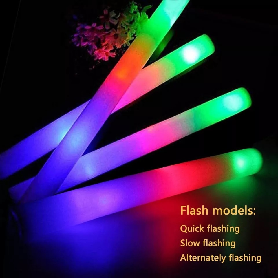 Świecące pałeczki hurtowo, 100 – Flashing Led Foam Sticks Party recenzja i cena