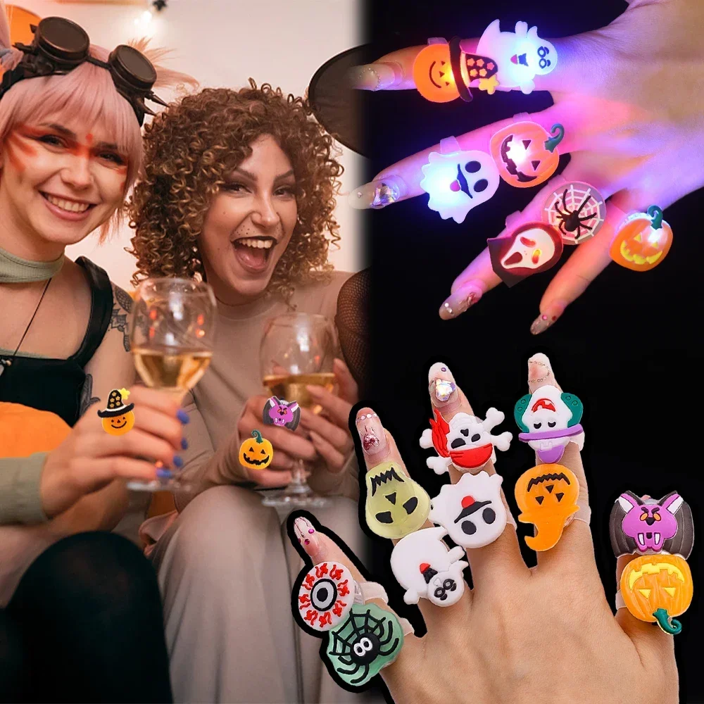 Halloween świecące pierścionki – Glow In The Dark Party Glasses recenzja i cena