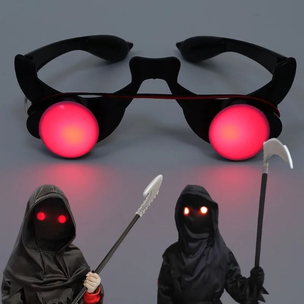 E9 Halloweenowe okulary z czer – Glow In The Dark Party Glasses recenzja i cena