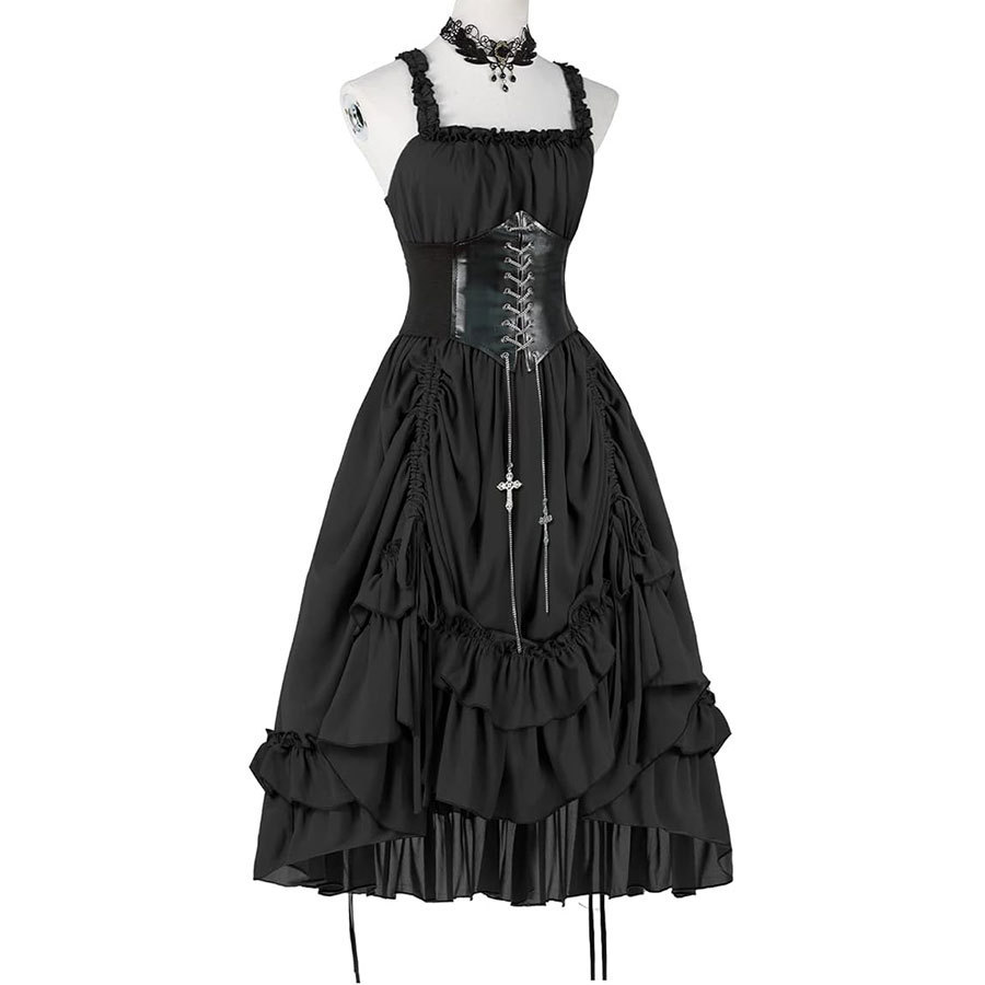 Damska Gotycka Sukienka Gorset – Medieval Renaissance Dress Women recenzja i cena