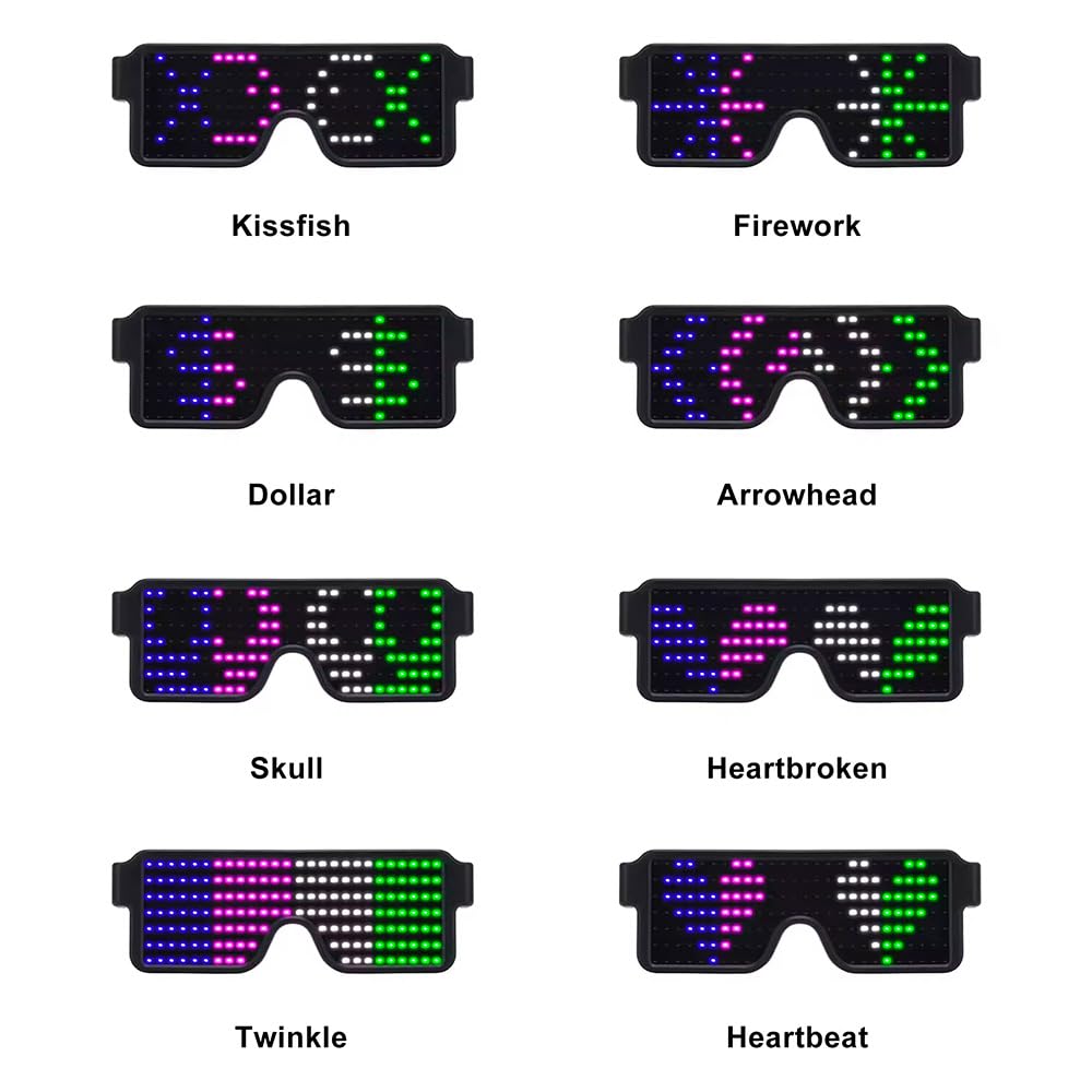 Okulary LED Świecące Dynamiczn – Glow In The Dark Party Glasses recenzja i cena