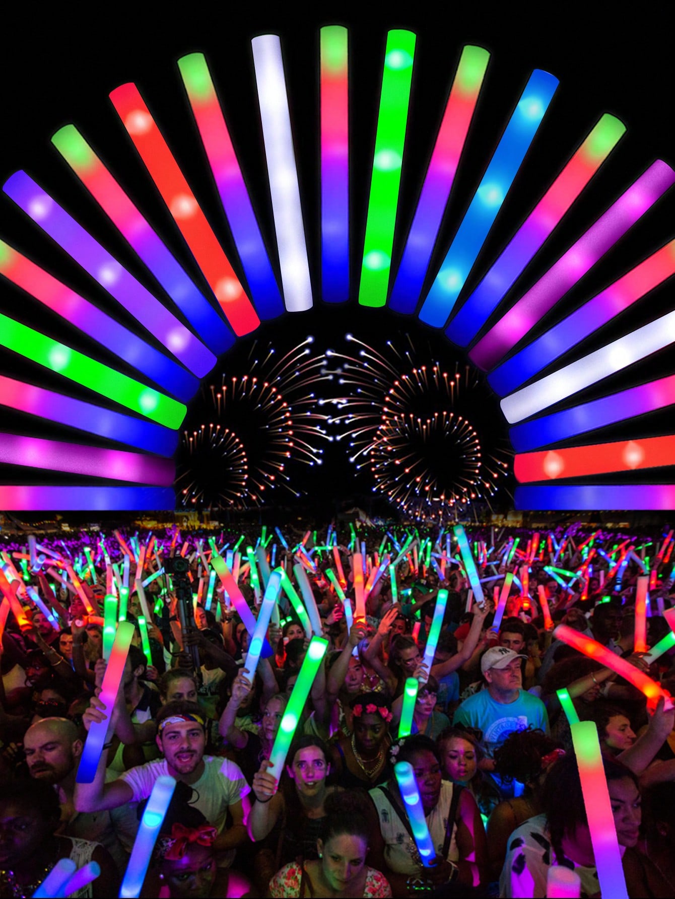 20/30szt Piankowe pałeczki świ – Flashing Led Foam Sticks Party recenzja i cena