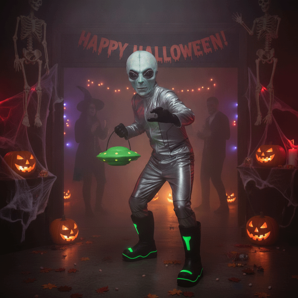 Maska obcego z lateksu, pełna  – Latex Alien Mask Realistic recenzja i cena