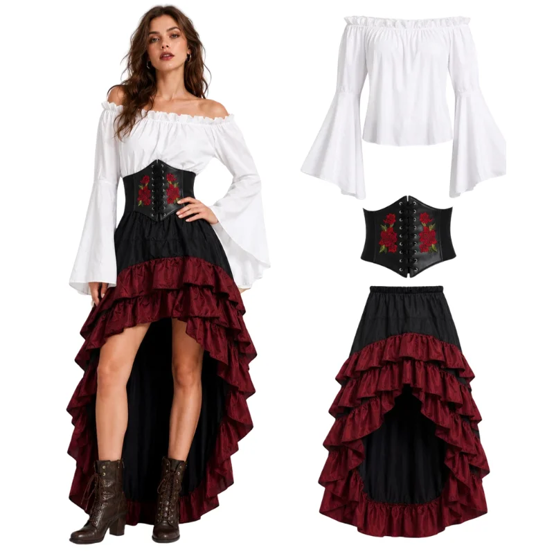 Halloweenowa średniowieczna re – Medieval Renaissance Dress Women recenzja i cena