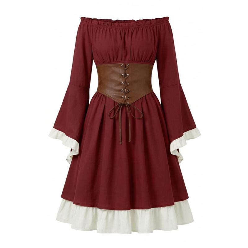 Sukienka midi w stylu renesans – Medieval Renaissance Dress Women recenzja i cena