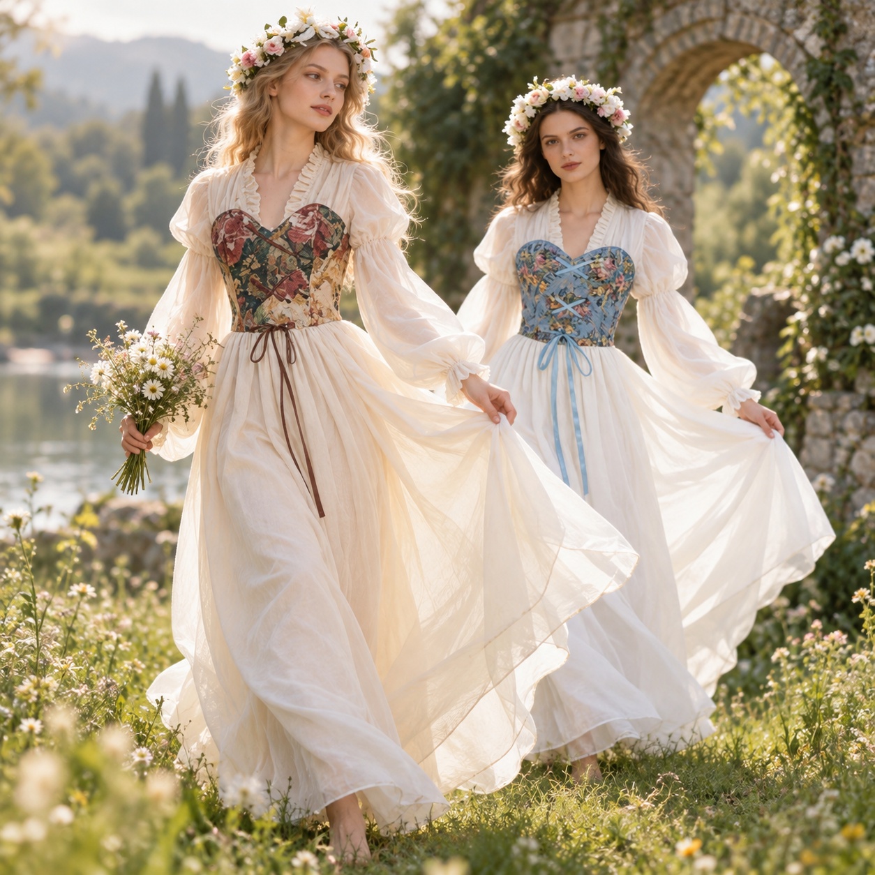Sukienka w stylu renesansowym  – Medieval Renaissance Dress Women recenzja i cena